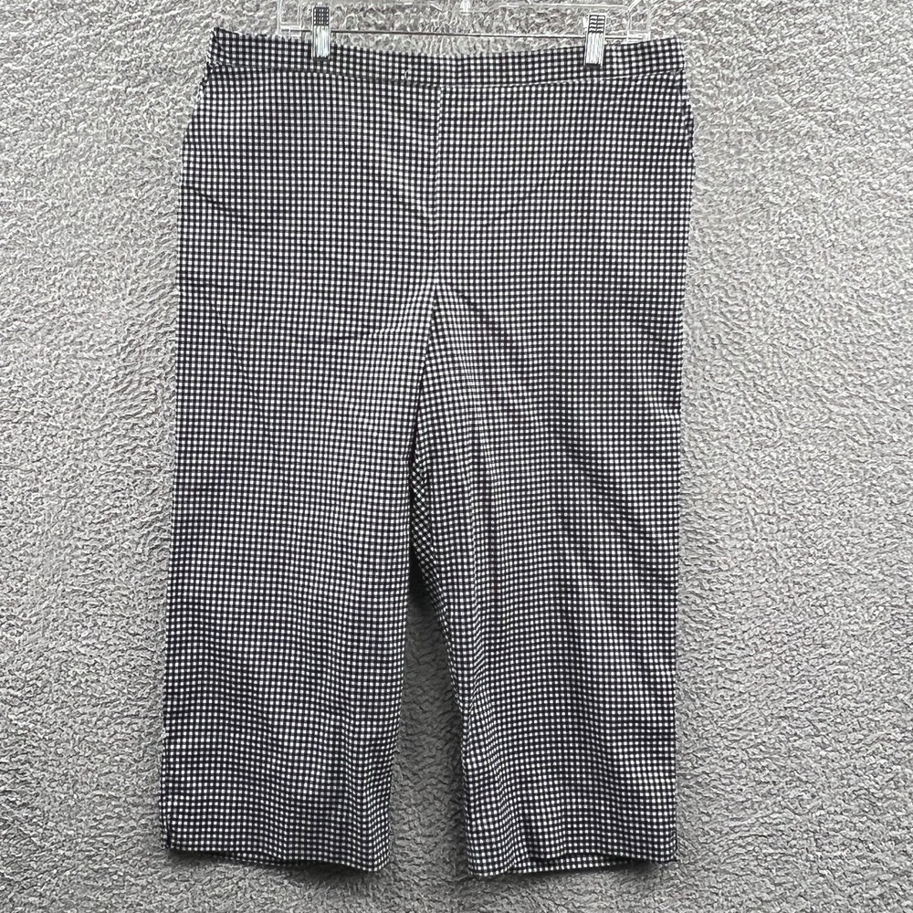 Womens Gingham Crop Pants 18 Coastal Preppy Cottagecore Academia Check Casual